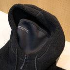 蟒蛇抓絨拉鍊連帽衫 #黑色 [23FW-SW03]