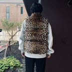 NANGA | LEOPARD FUR DOWN VEST #BEIGE [26FW-WMO-NA06]