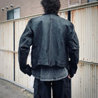 Skin Jacket (VEGETABLE TANNING PIG LEATHER) #BLACK [M-P2-LW1]