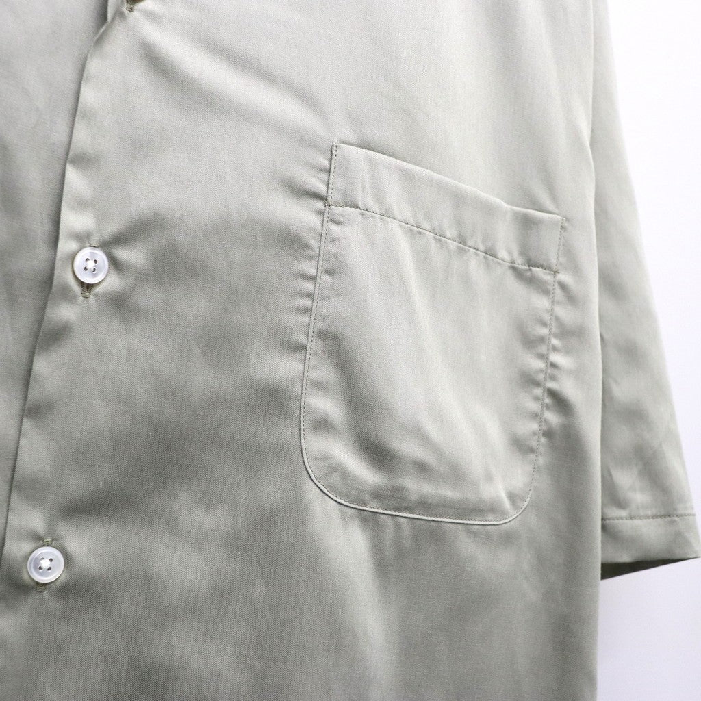 OPEN COLLAR SHIRT S/S ( TYPE-2 ) #GRAY [26SS-WMS-OC19]