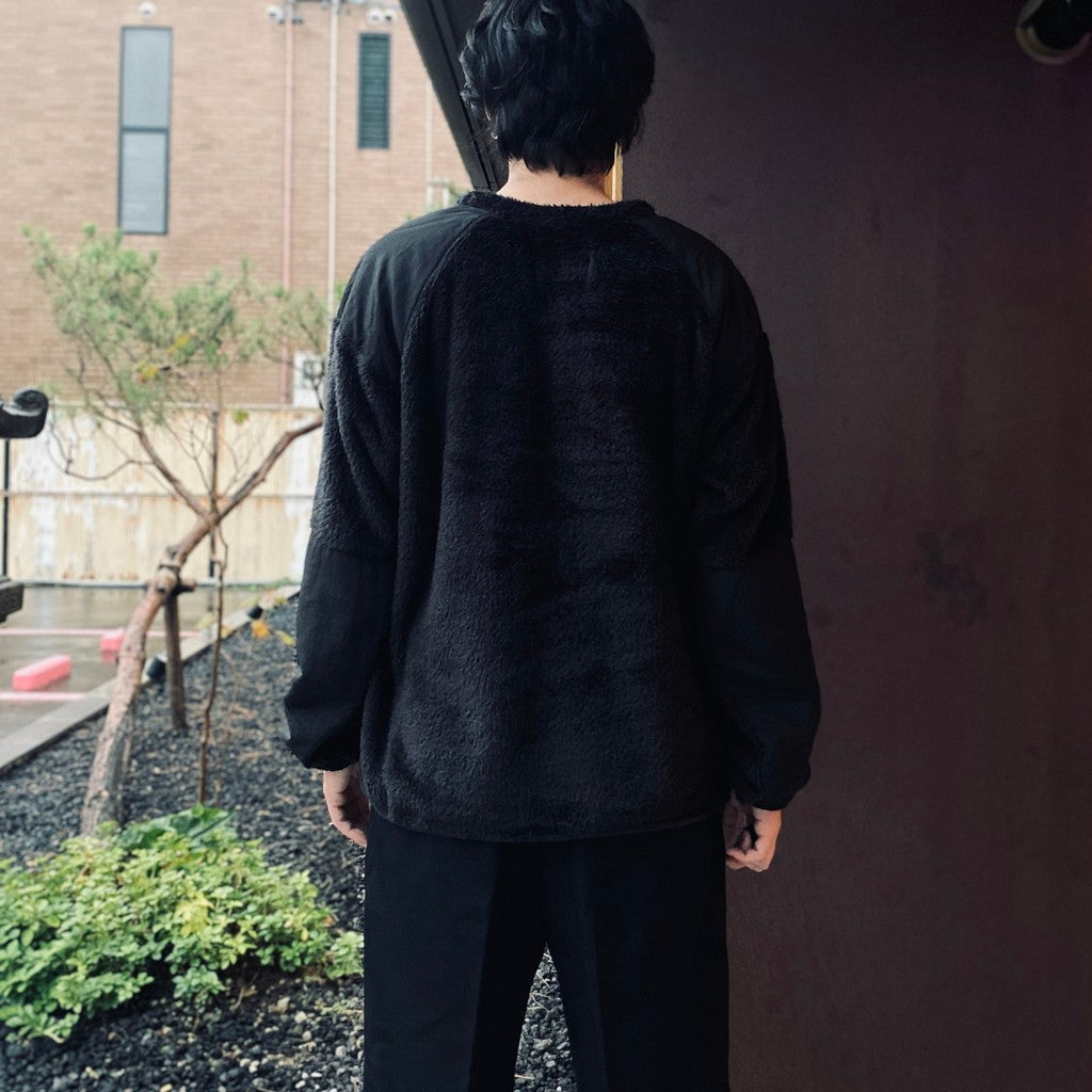 Wild Things | Shaggy Fleece Pullover #Black [SD26F-CT14]