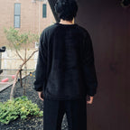 Wild Things | Shaggy Fleece Pullover #Black [SD26F-CT14]