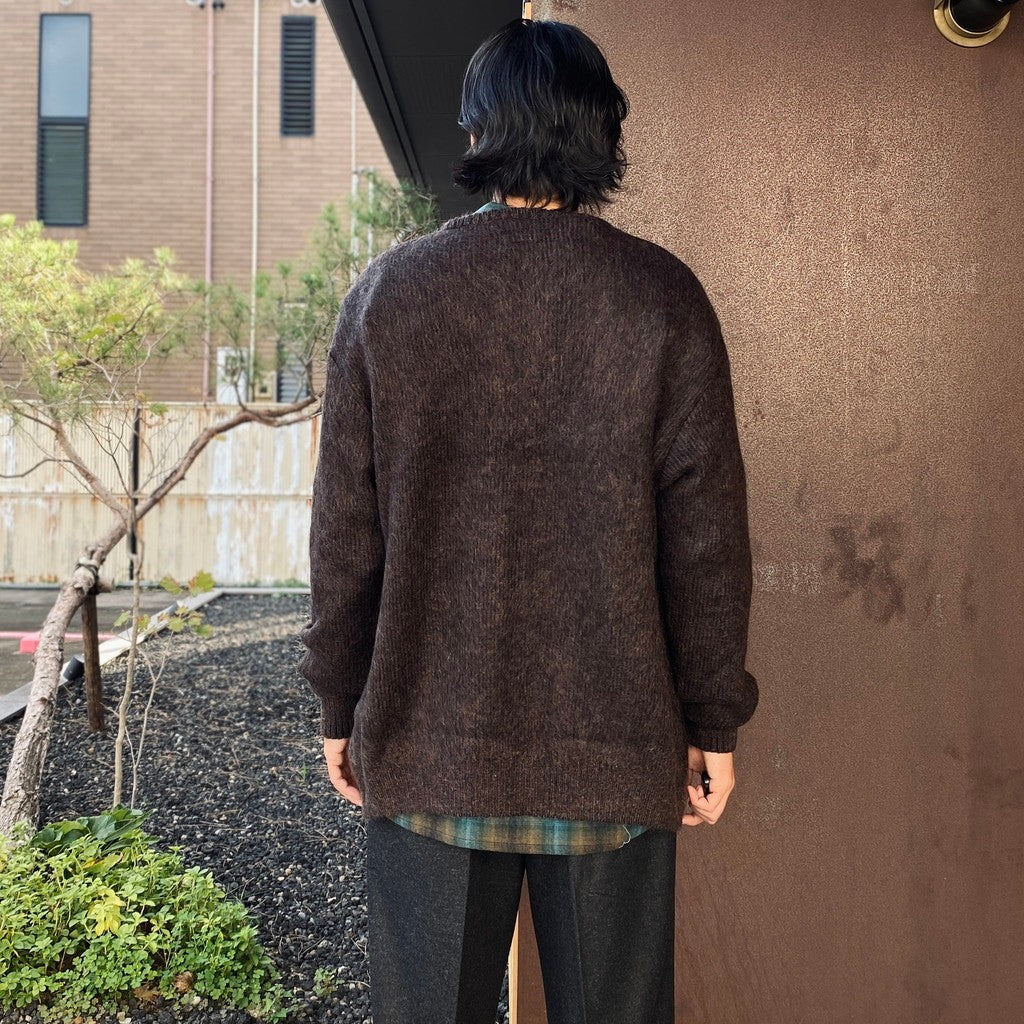 MIX MOHAIR CARDIGAN #BROWN [26FW-WMK-KN04]