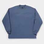 TECH DRAWSTRING L/S TEE #SMOKE BLUE [BE-34026]