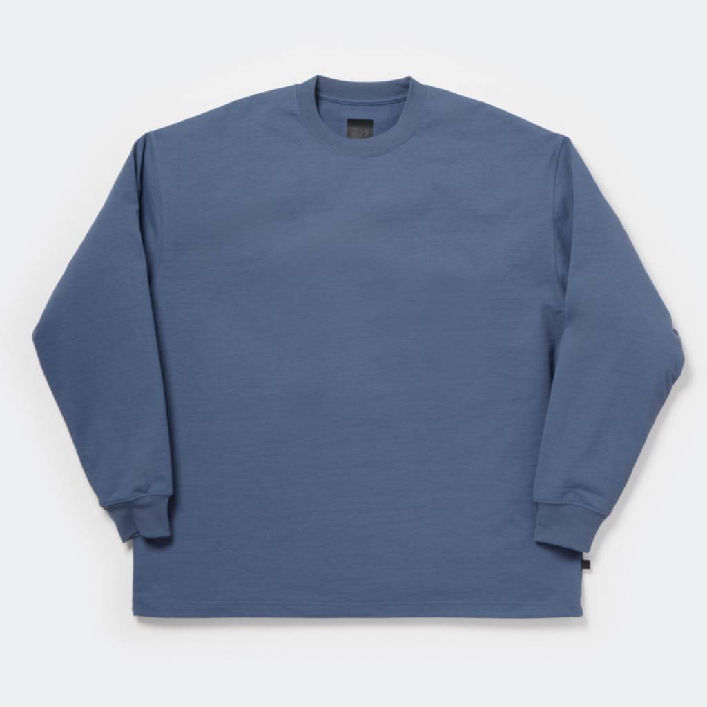 TECH DRAWSTRING L/S TEE #SMOKE BLUE [BE-34026]