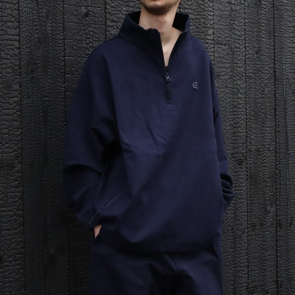 PUNCH HALF ZIP SWEAT #Navy [26SS-SW05] - cocorozashi 三重県四日市