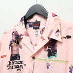 UFC | S/S HAWAIIAN SHIRT ( TYPE-1 ) #PINK [UFC-WM-HI01]