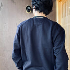 DIAGONAL RAISED FLEECE CREWNECK LENS SWEATSHIRT #TOTAL ECLIPSE 888 [RCCMSS713A-005086W-26FWP]