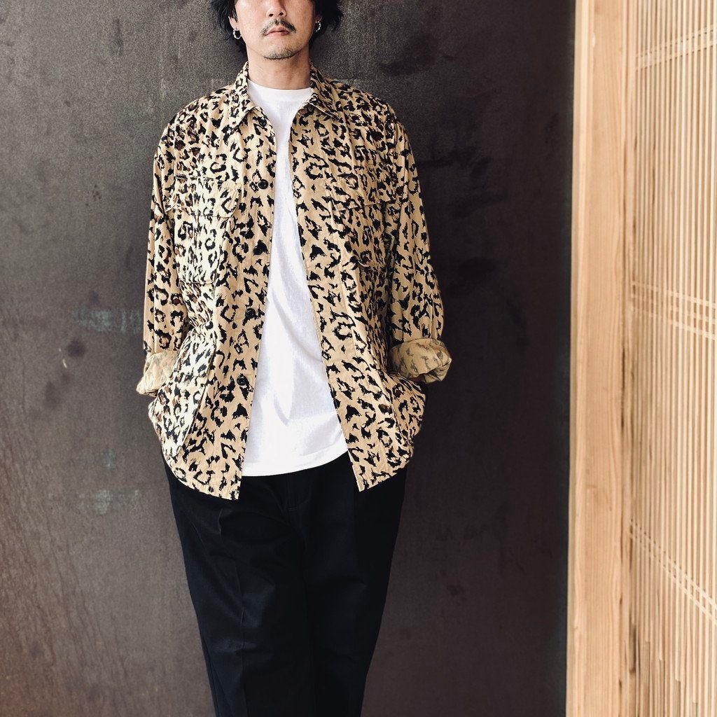 LEOPARD FATIGUE JACKET #BEIGE [26FWE-WMO-ML02]