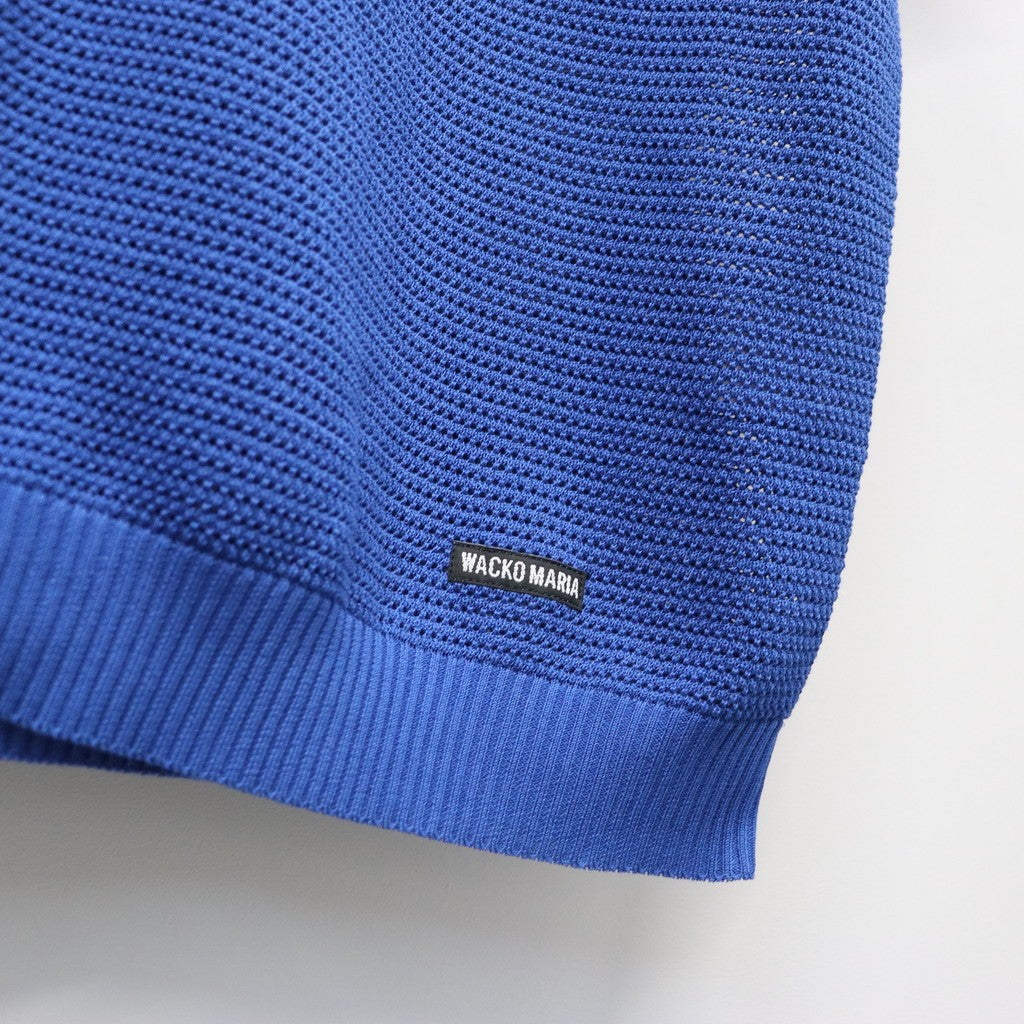 KNIT SHIRT ( TYPE-2 ) #BLUE [26SS-WMK-KN02]
