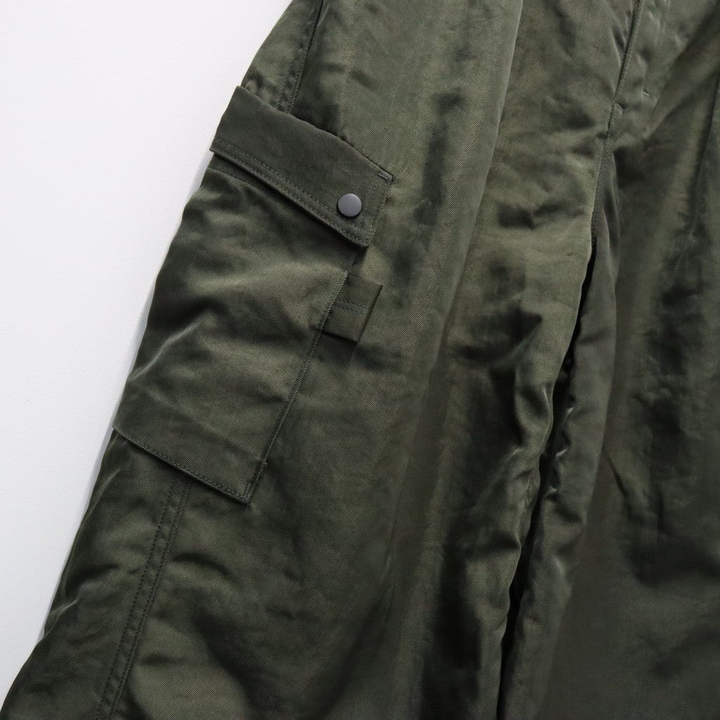 Twist Nylon Cargo Pants (HEAVY NYLON TWILL) #OLIVE [M-P4-PT10]