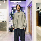 meanswhile | “MW-C1” 1932 “THE DRM” Nova Crewneck #Ash [GOOPI-25AW-SEP-01]