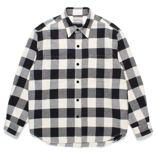 FLANNEL REGULAR COLLAR SHIRT #WHITE [24FW-WMS-RC01]