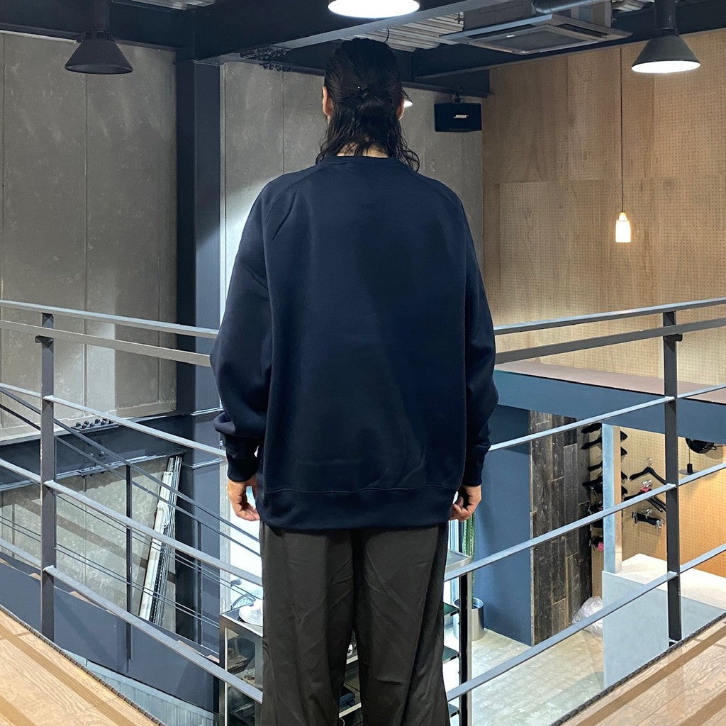 TECH SWEAT CREW FREEDOM SLEEVE #NAVY [BE-51024W]