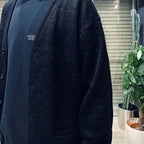GLITTER MOHAIR CARDIGAN ( TYPE-1 ) #BLACK-RAINBOW [24FW-WMK-KN16]