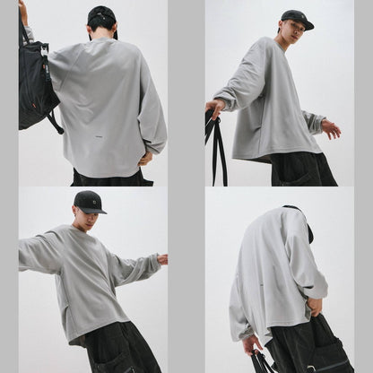 「X_Model-03」 Just A Normal L/S Tee #ASH GRAY [GOOPI-24AW-NOV-01]