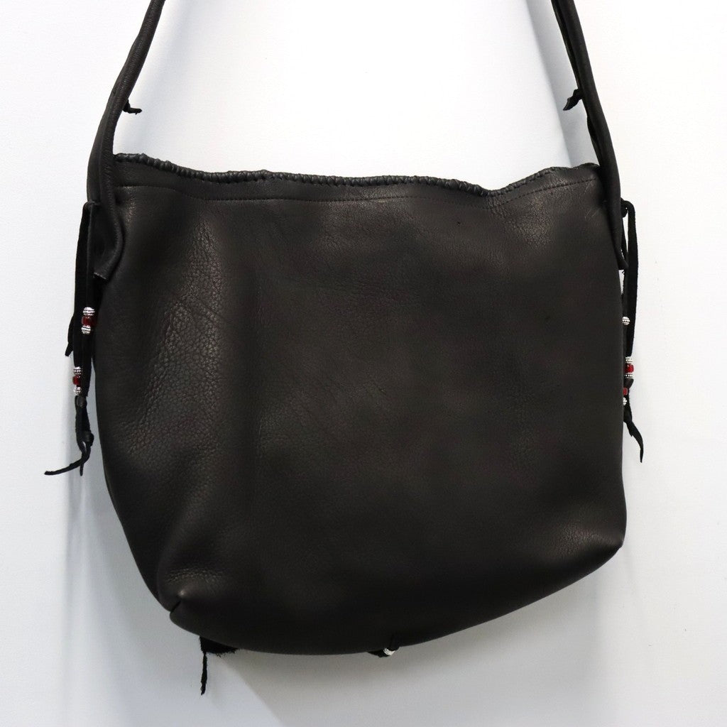 Early Morning | DEERSKIN LARGE MESSENGER BAG #BLACK [EM0924403]