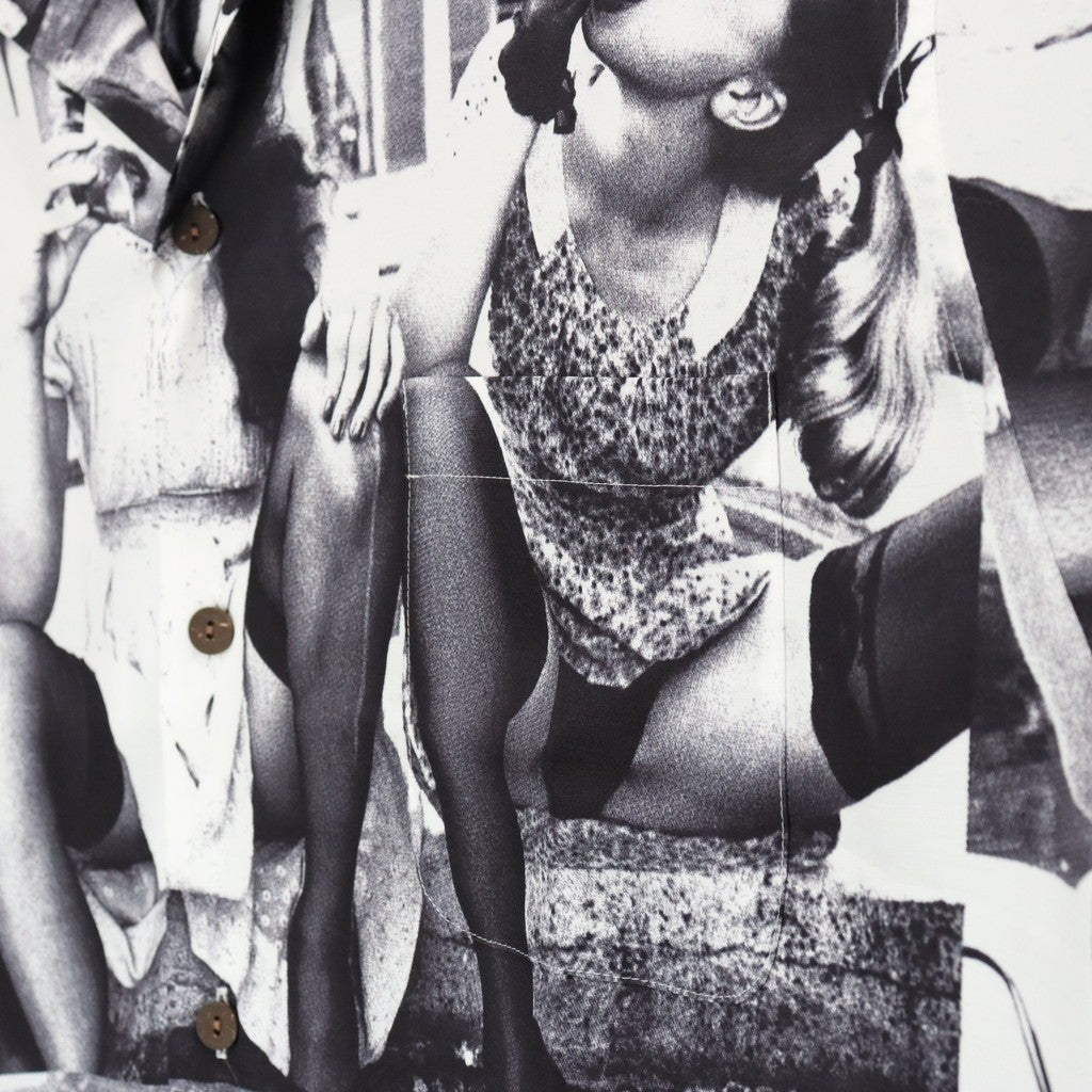 ELLEN VON UNWERTH | S/S HAWAIIAN SHIRT ( TYPE-2 ) #WHITE [EVU-WM-HI02]