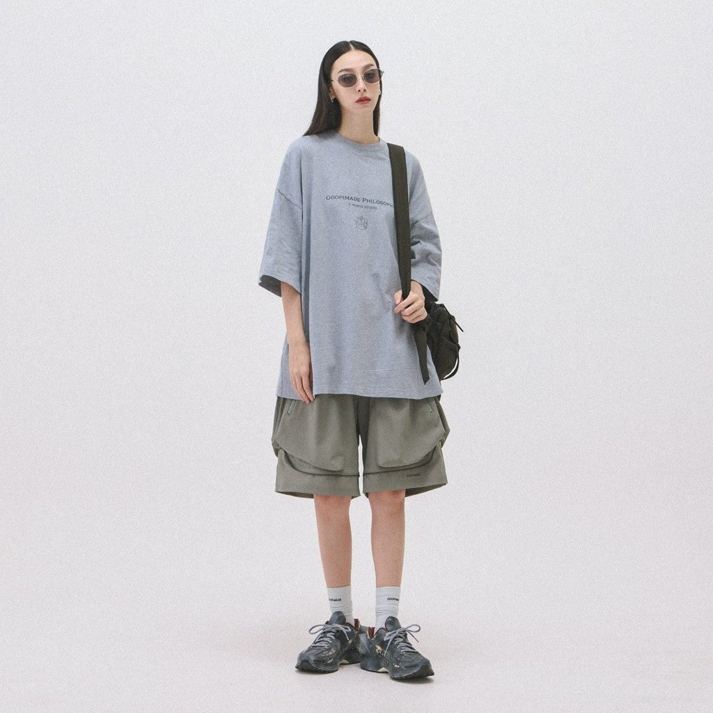 "LM-S01" G-輕便實用短褲 #SAGE [GOOPI-24SS-AUG-01]