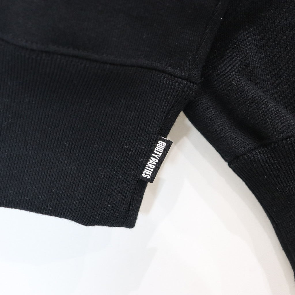 HEAVY WEIGHT FULL ZIP HOODED SWEAT SHIRT (TYPE-4) #BLACK [25SS-WMC-SS08]