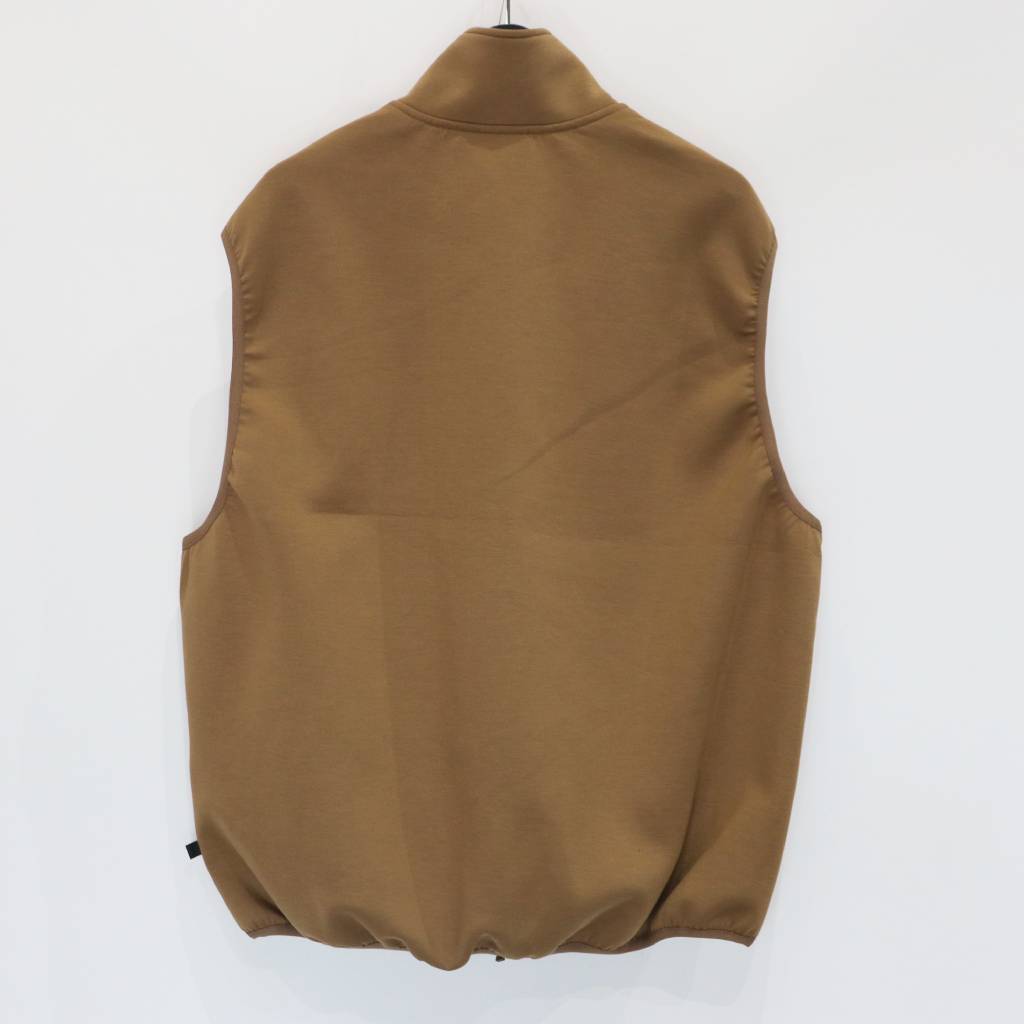 TECH SCUBA KNIT STAND COLLAR VEST #COYOTE [BE-61025W
