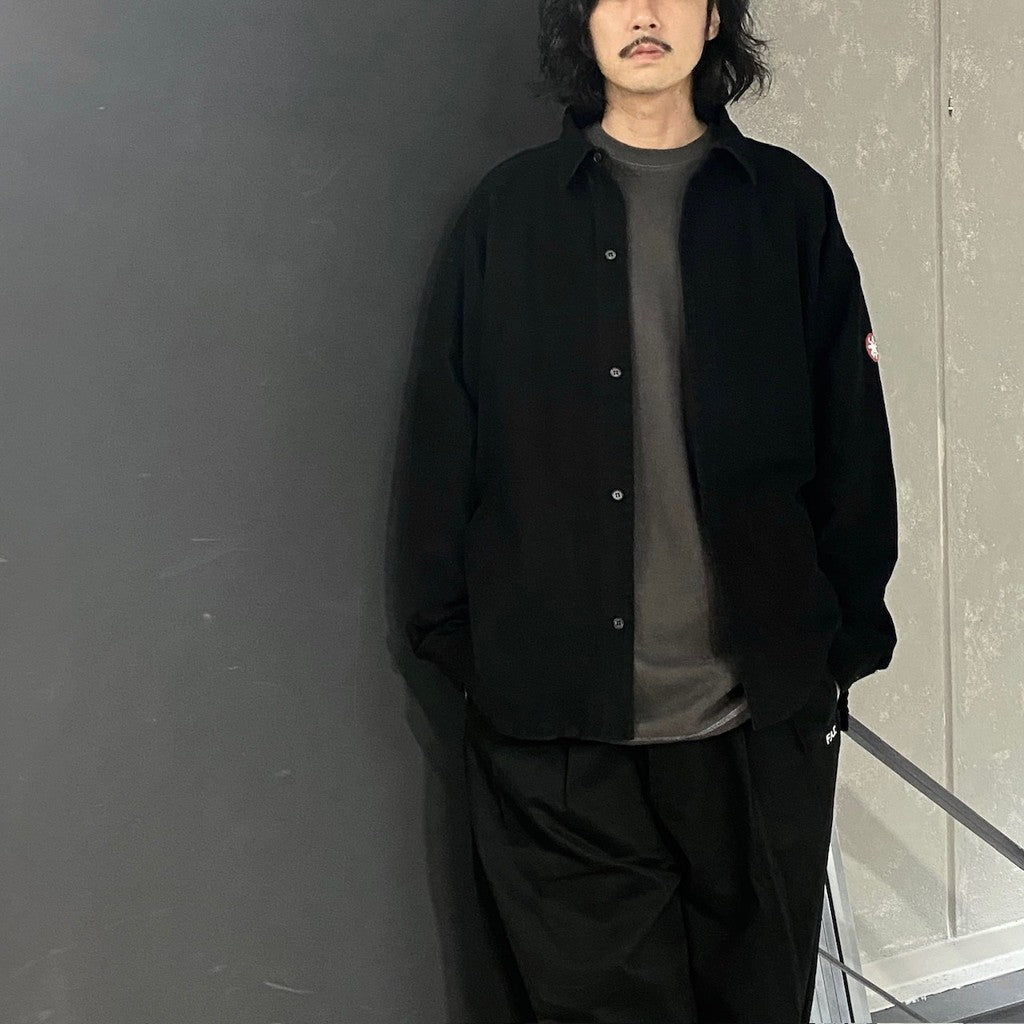 大黑色貼邊口袋襯衫 [CES26SH06]