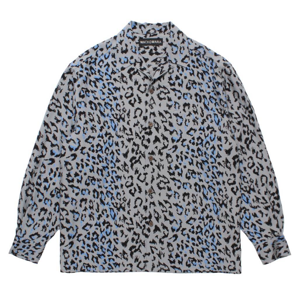 夏威夷長袖襯衫（3 型）#灰色 [25FW-WMS-HI03]