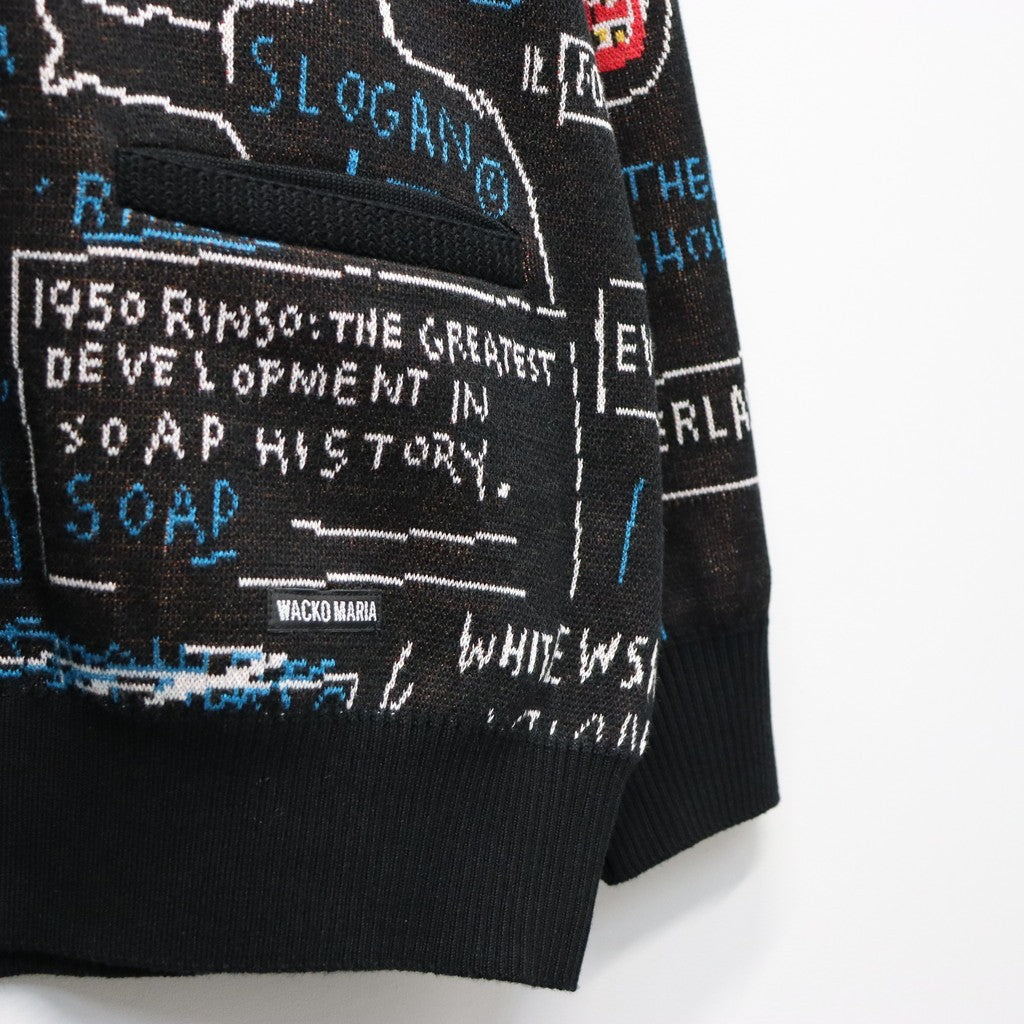 JEAN-MICHEL BASQUIAT | CARDIGAN ( TYPE-1 ) #ONE [BASQUIAT-WM-KN14]