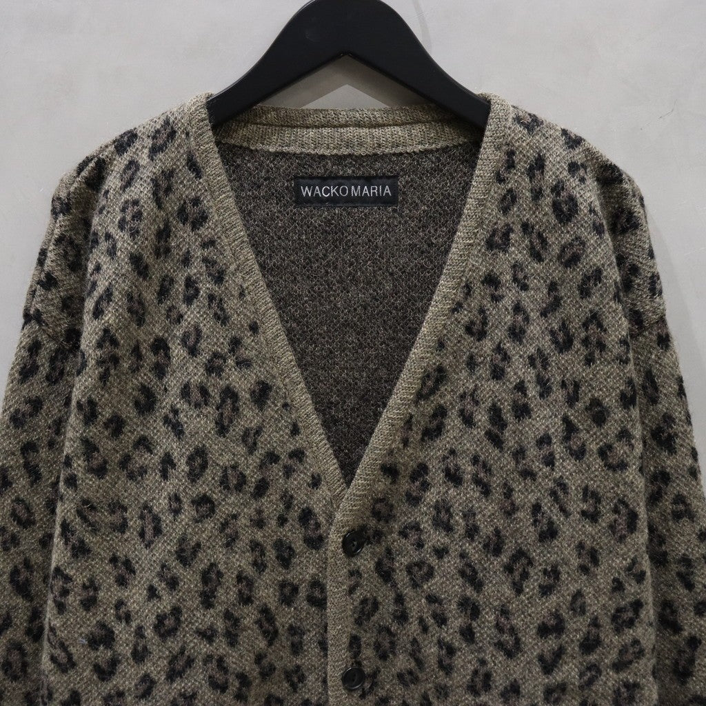 LEOPARD MOHAIR CARDIGAN #BEIGE [24FW-WMK-KN12]