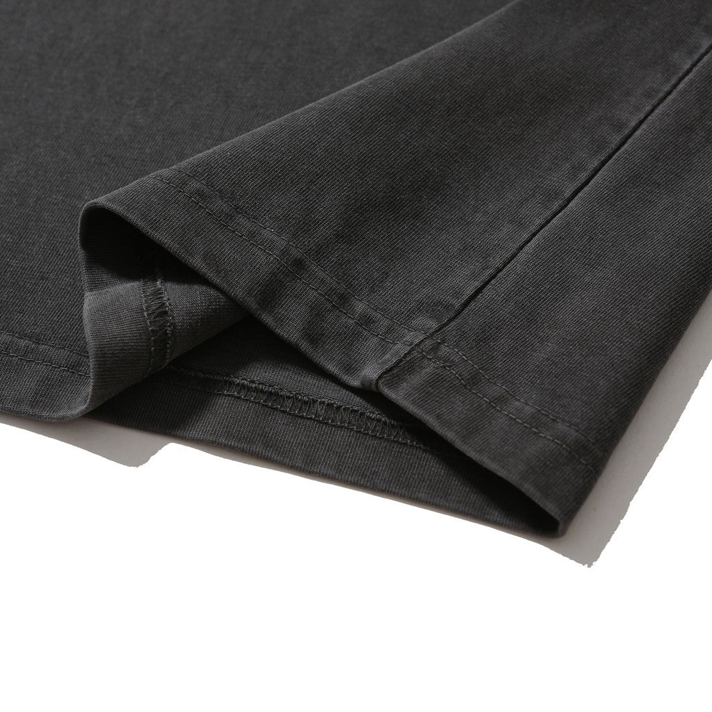 DYED POCKET HALF SLEEVE TEE #DARK GREY [HOD26-01-TS002]