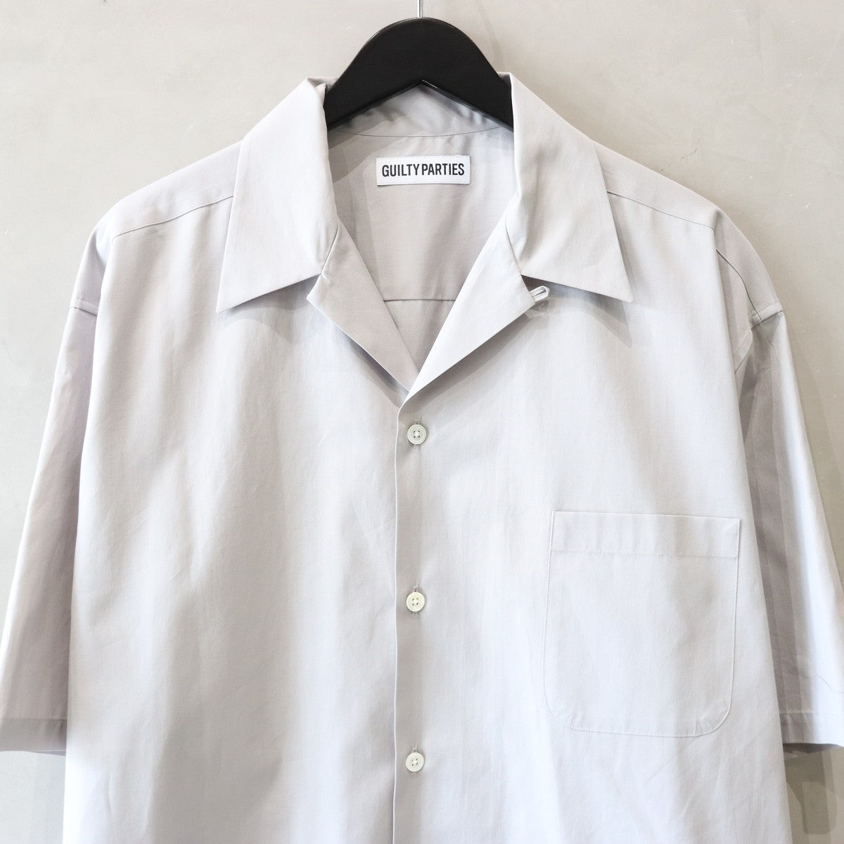 OPEN COLLAR SHIRT S/S -TYPE 3- #GRAY [24SS-WMS-OC03]