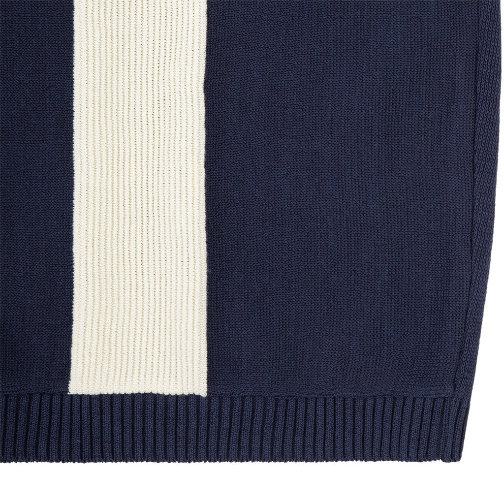 HALF BUTTON UP KNIT #NAVY [CES30KN05]