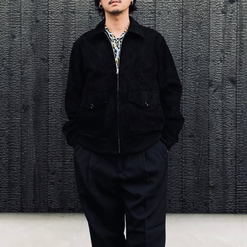 MINEDENIM | STIE lo | SUEDE LEATHER JACKET #BLACK [MDSL-WM-BL01]