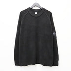CHENILLE COTTON CREWNECK LENS SWEATER #BLACK 999 [21CMKN196A-005558G-26FWP]
