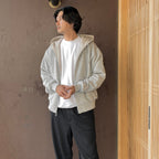 TECH SWEAT DOUBLE FACE PARKA #HEATHER GRAY [BE-54026W]