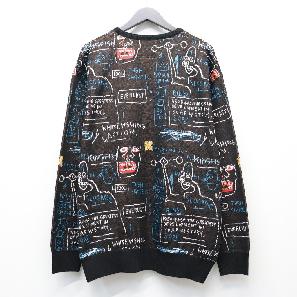 JEAN-MICHEL BASQUIAT | CARDIGAN ( TYPE-1 ) #ONE [BASQUIAT-WM-KN14