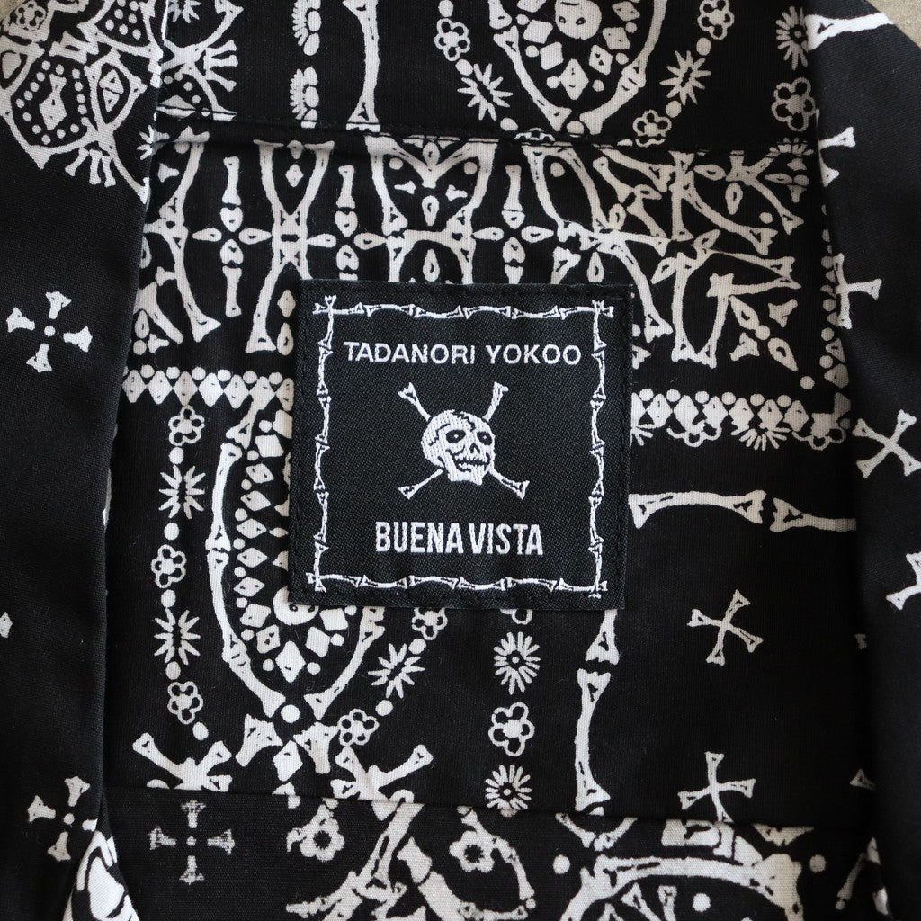Tadanori Yokoo | Skull BANDANA S/S SHIRTS #BLACK [BV-SH2540110]