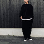 VELOUR BALLOON PANTS #Black [FW26-B01]