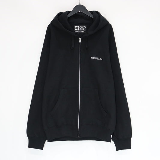 HEAVY WEIGHT FULL ZIP HOODED SWEAT SHIRT #BLACK [25SSE-WMC-SS01]