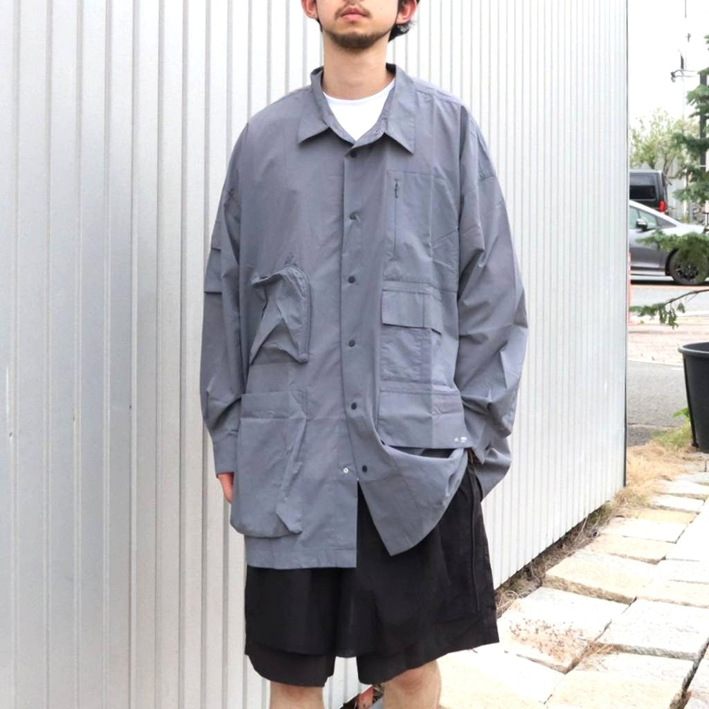 PERTEX UTILITY LONGLINE SHIRT #GRAY [FPA02261U0004]