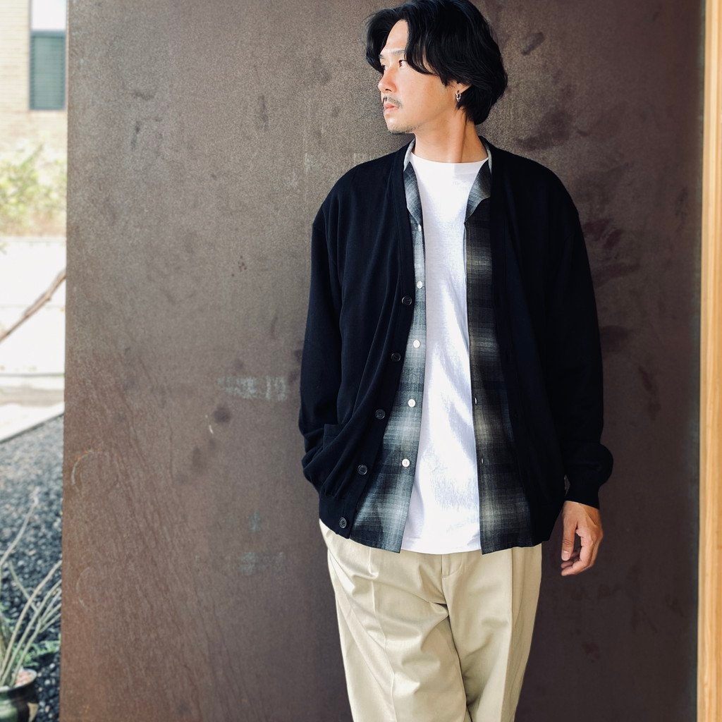 COTTON KNIT CREW NECK SWEATER ( TYPE-1 ) #BLACK [26FWE-WMK-KN01]