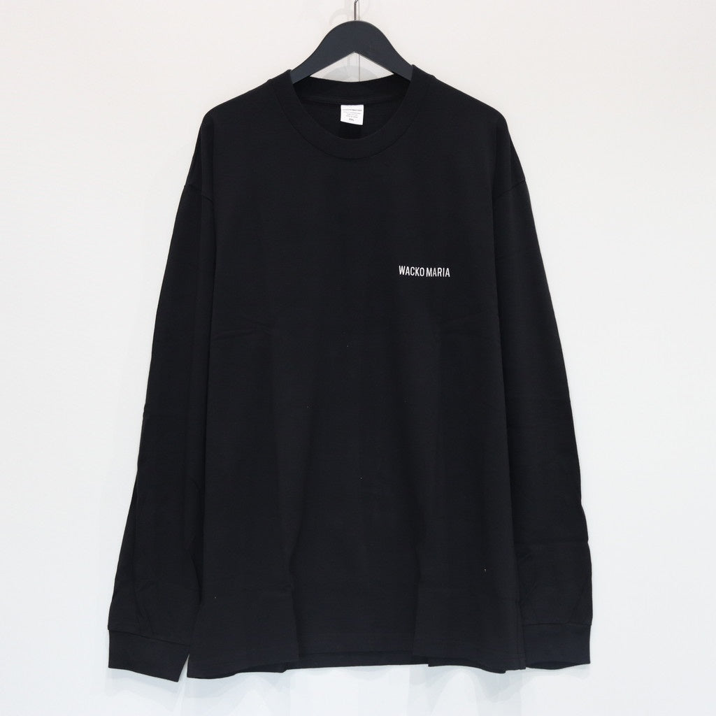 水洗重磅圓領長袖T卹 #黑色 [25FWE-WMT-LT01]