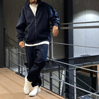 TECH SWEAT STAND ZIP-CARDIGAN #NAVY [BE-54024W]