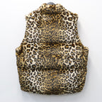 NANGA | LEOPARD FUR DOWN VEST #BEIGE [26FW-WMO-NA06]