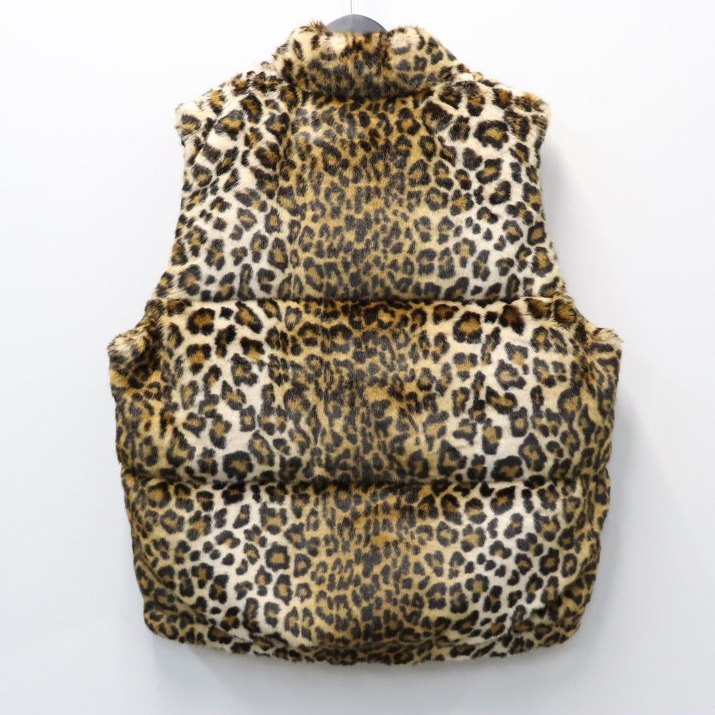 NANGA | LEOPARD FUR DOWN VEST #BEIGE [26FW-WMO-NA06]