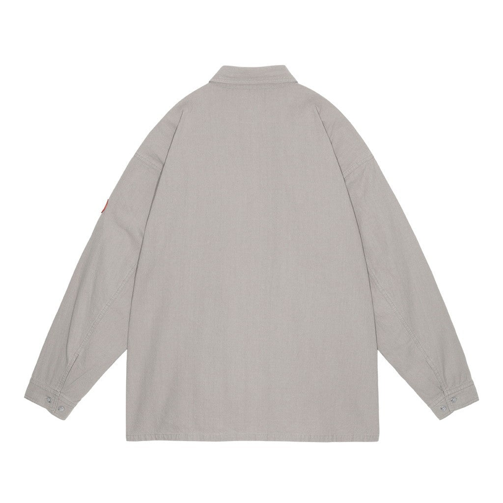 WELT POCKETS BIG SHIRT #GREY [CES27SH04]