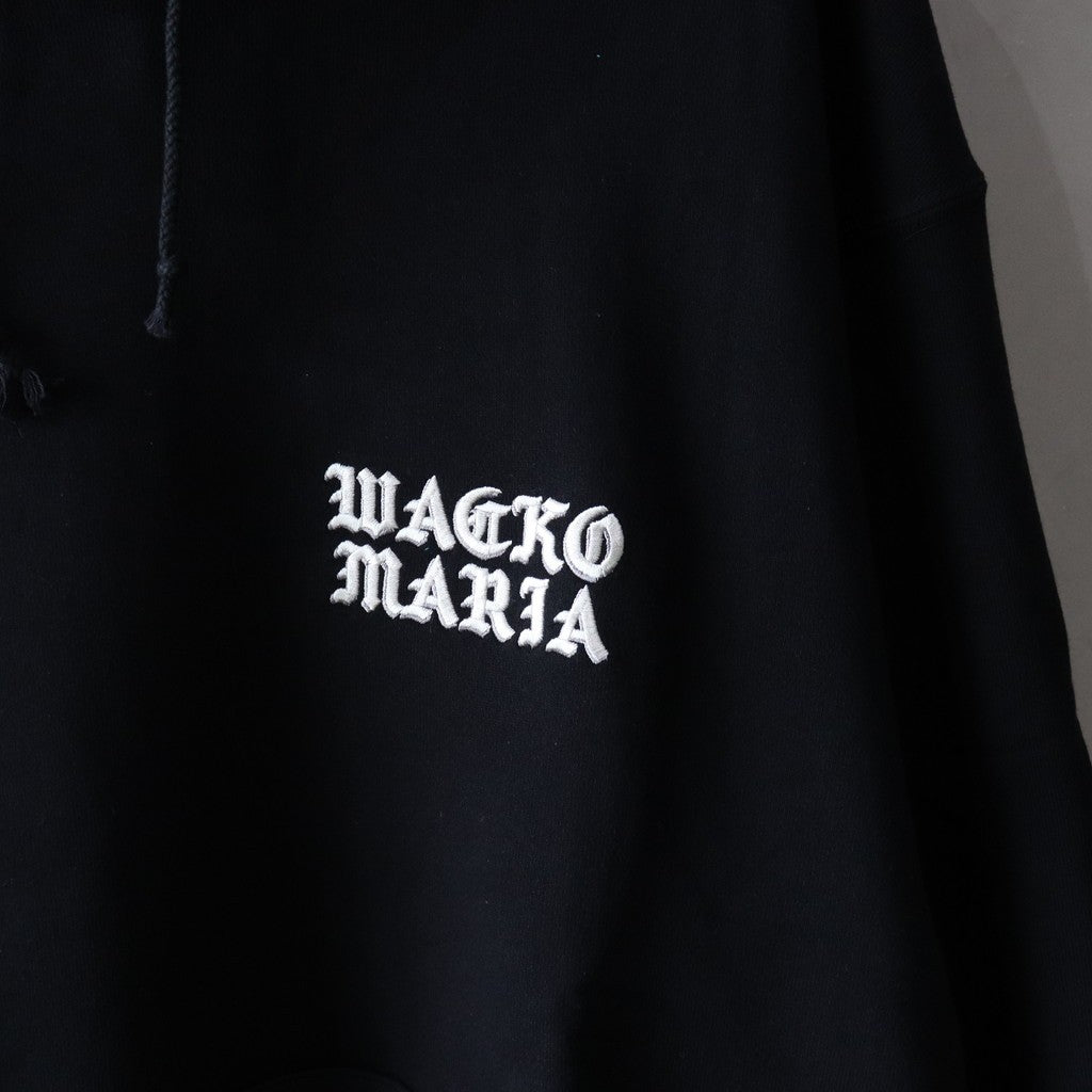 MIDDLE WEIGHT PULLOVER HOODED SWEAT SHIRT ( TYPE-2 ) #BLACK [24FW-WMC-SS06]