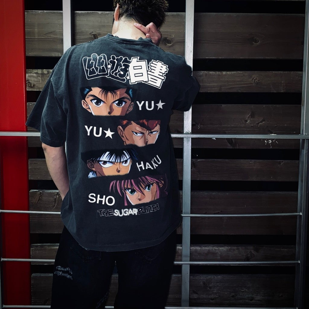 幽遊白書 | 春夏T卹 - TEAM URAMESHI #黑色 [TYUM24AM007]