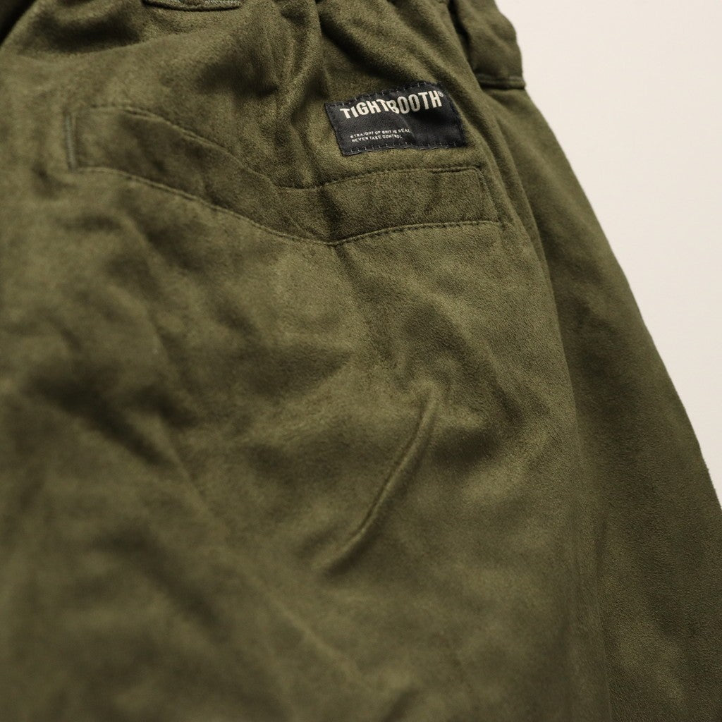 SUEDE BAGGY PANTS #Olive [FW25-B12]