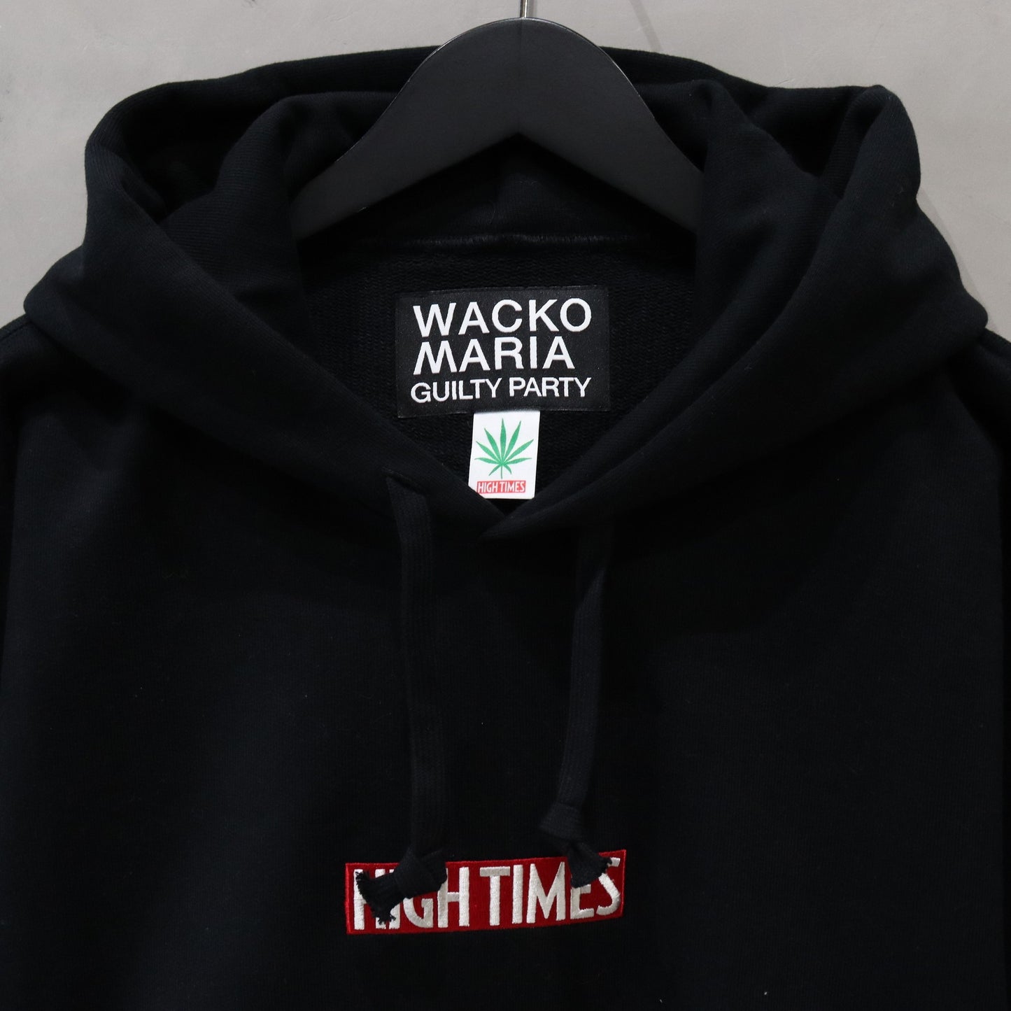 HIGHTIMES | HEAVY WEIGHT PULLOVER HOODED SWEAT SHIRT #BLACK [HIGHTIMES-WM-SS15]